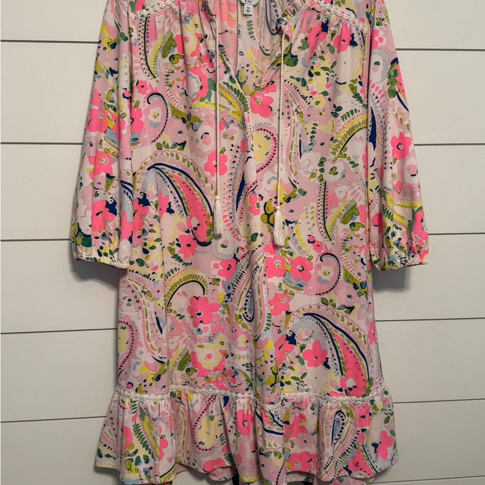 Floral Pink Preppy Dress